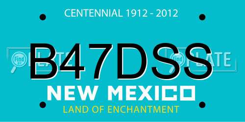 B47DSS New Mexico License Plate