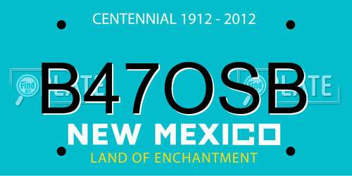 B47OSB New Mexico License Plate
