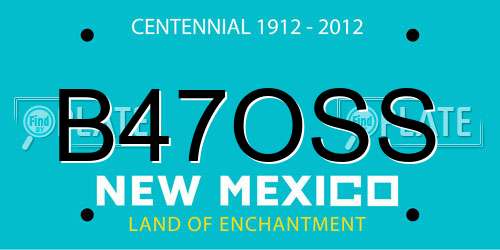 B47OSS New Mexico License Plate