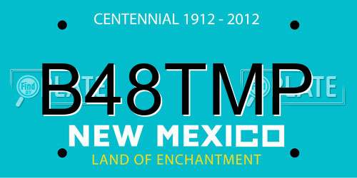 B48TMP New Mexico License Plate