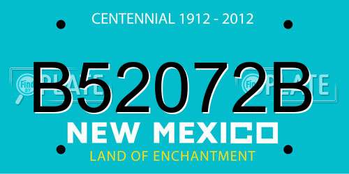 B52072B New Mexico License Plate