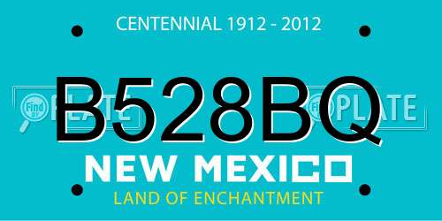 B528BQ New Mexico License Plate
