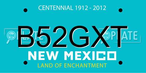 B52GXT New Mexico License Plate