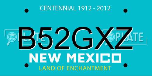 B52GXZ New Mexico License Plate