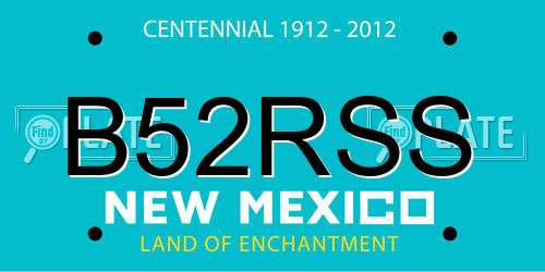 B52RSS New Mexico License Plate