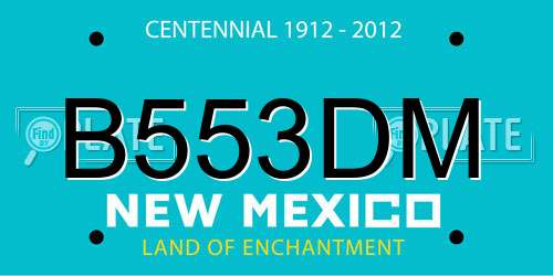 B553DM New Mexico License Plate
