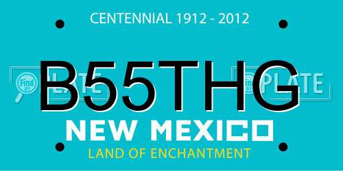 B55THG New Mexico License Plate