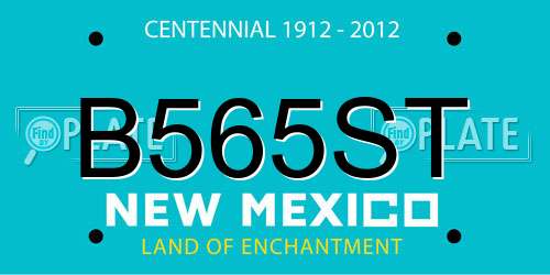 B565ST New Mexico License Plate
