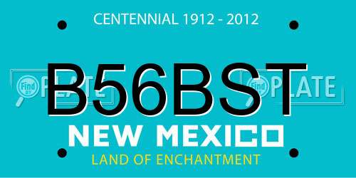 B56BST New Mexico License Plate