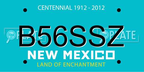 B56SSZ New Mexico License Plate