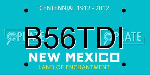 B56TDI New Mexico License Plate