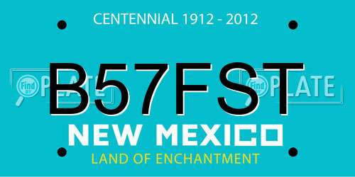 B57FST New Mexico License Plate