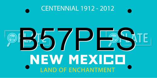 B57PES New Mexico License Plate