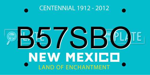 B57SBO New Mexico License Plate