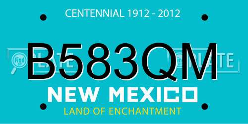 B583QM New Mexico License Plate