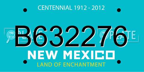 B632276 New Mexico License Plate