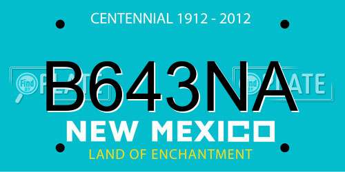 B643NA New Mexico License Plate