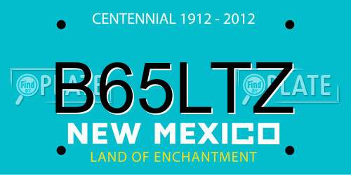 B65LTZ New Mexico License Plate