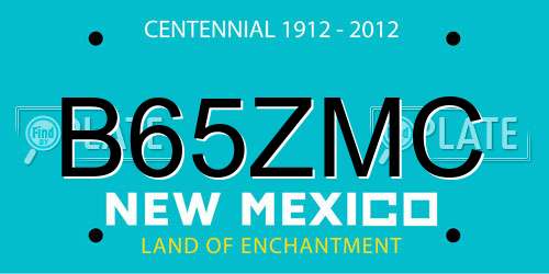 B65ZMC New Mexico License Plate