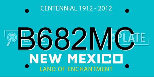 B682MC New Mexico License Plate