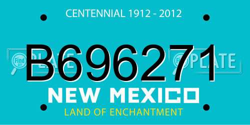 B696271 New Mexico License Plate