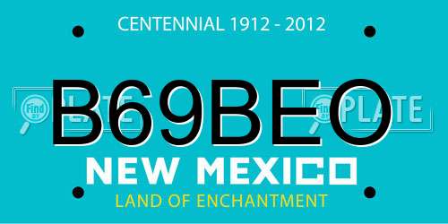 B69BEO New Mexico License Plate