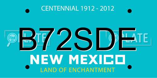 B72SDE New Mexico License Plate