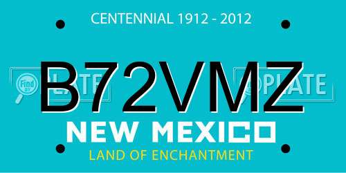 B72VMZ New Mexico License Plate