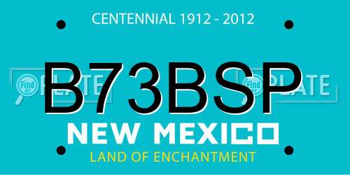 B73BSP New Mexico License Plate
