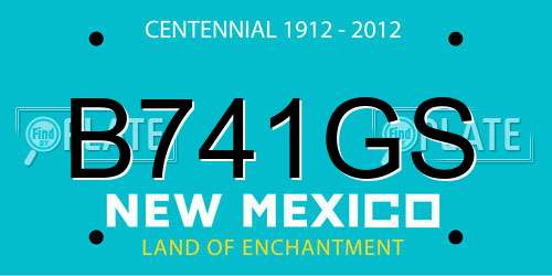B741GS New Mexico License Plate
