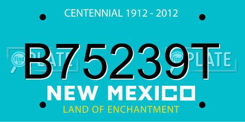 B75239T New Mexico License Plate