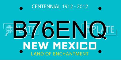 B76ENQ New Mexico License Plate