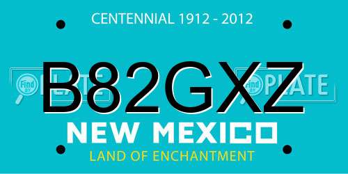 B82GXZ New Mexico License Plate