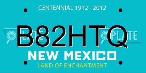 B82HTQ New Mexico License Plate