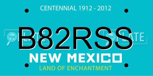 B82RSS New Mexico License Plate