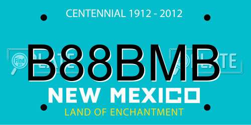 B88BMB New Mexico License Plate