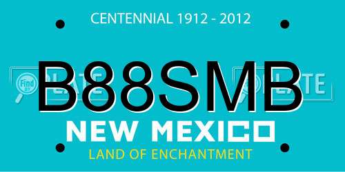 B88SMB New Mexico License Plate