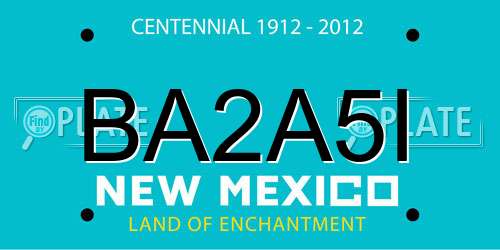 BA2A5I New Mexico License Plate