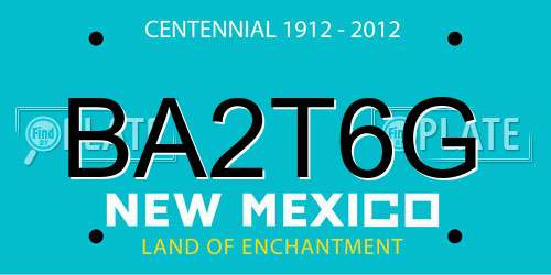 BA2T6G New Mexico License Plate
