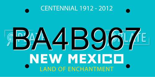 BA4B967 New Mexico License Plate