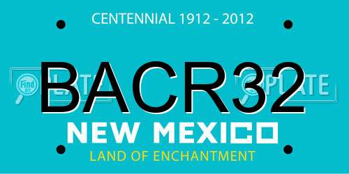 BACR32 New Mexico License Plate