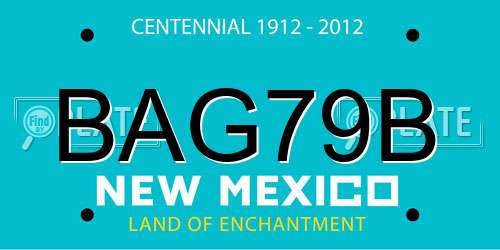 BAG79B New Mexico License Plate