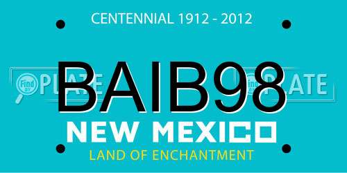 BAIB98 New Mexico License Plate