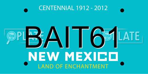 BAIT61 New Mexico License Plate