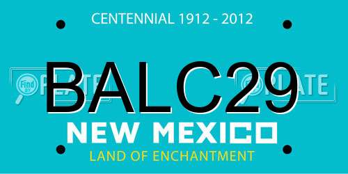BALC29 New Mexico License Plate