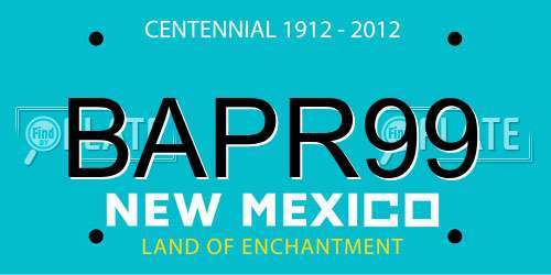 BAPR99 New Mexico License Plate