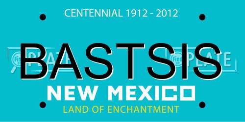 BASTSIS New Mexico License Plate