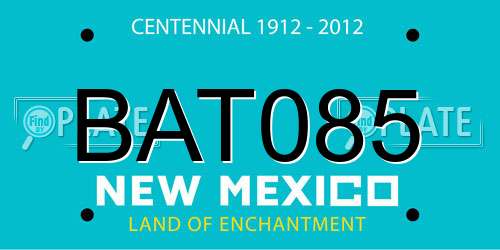 BAT085 New Mexico License Plate