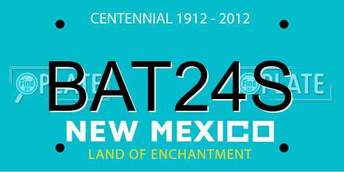 BAT24S New Mexico License Plate