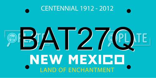 BAT27Q New Mexico License Plate